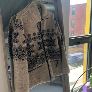 Woolrich Patterned Fleece Jacket